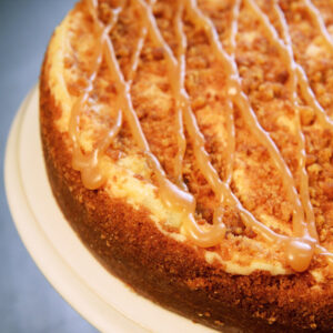 Caramel Apple Crumb Cheesecake